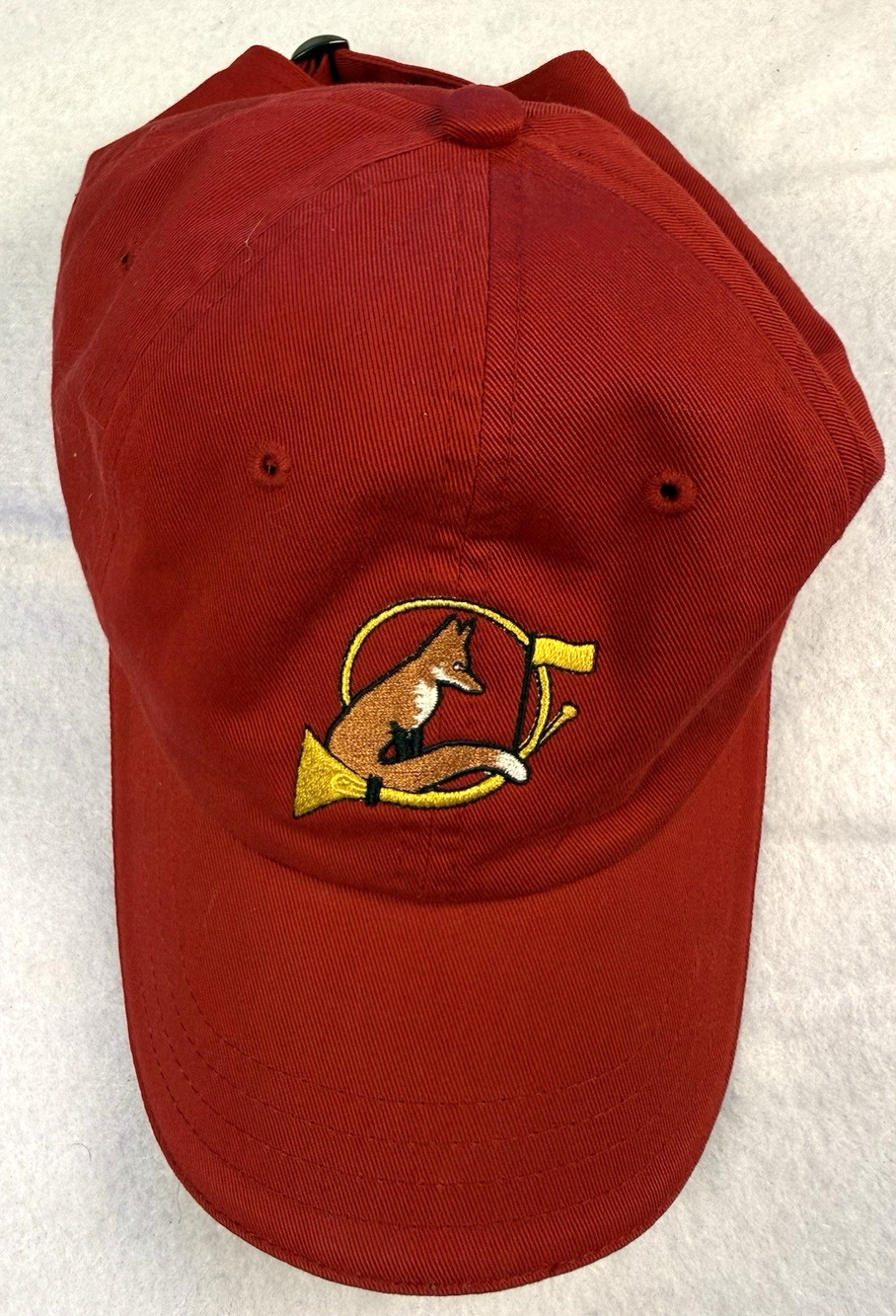 Foxchase Hat Red Cap Fox Hunting Embroidered Strapback Golf Dad Sport Gorpcore